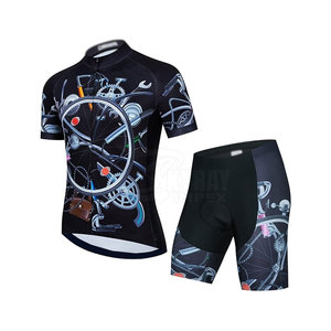 Jersey de Ciclismo de gran tamaño de alta calidad con pantalones cortos Nombre del equipo personalizado Mejor material Jersey con pantalones cortos - Product Image 1