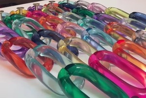 ห่วงโซ่อะคริลิคที่ทันสมัยประดับผนังทำมือเรซิ่นสำหรับตกแต่งบ้าน - Product Image 6