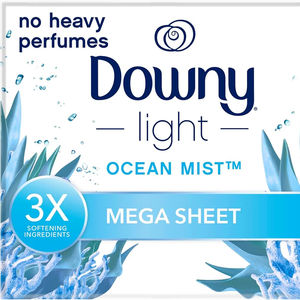 Toallitas Suavizantes para Secadora Downy Light Mega Antibacterial, Desechables, con Aroma Floral, para Uso en la Cocina, 180 Unidades - Product Image 1