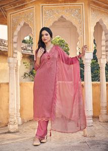 Nuevo lanzamiento Heavy Dupatta Work Viscose con fondo de organza suave de trabajo elegante y parte superior interior completa para ropa india y pakistaní - Product Image 6