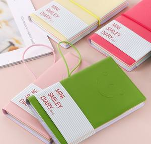 สมุดบันทึกยิ้มสีลูกกวาด สมุดบันทึกไดอารี่แบบพกพาเกาหลี สมุดบันทึกของขวัญน่ารักสําหรับนักเรียน - Product Image 1