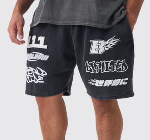 Người Đàn Ông Của Quần Short Hàng Hóa Rắn Nam Bermuda Quần Ngắn Màu Đen Với Vẽ Chuỗi Mới Trong 2025 Thời Trang Cổ Điển Sang Trọng Baggy Jorts - Product Image 5