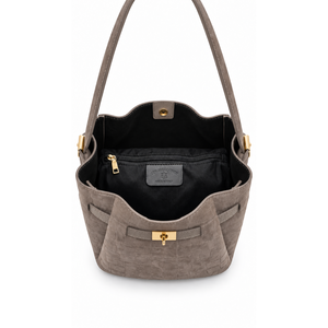 Bolso de mano suave en piel de ante estampada auténtica - Hecho en Italia - Art. 26151 - Product Image 4