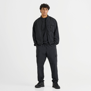 Pantalon de jogging pour homme, coupe extrêmement large, poids lourd, en interlock, 100% coton, taille élastique - Product Image 2