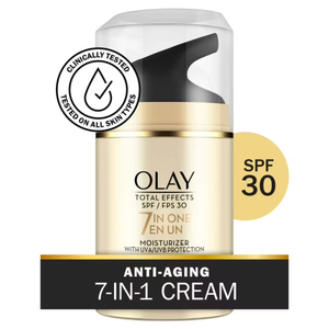 Crème hydratante pour le visage Olay Total Effects Whitening avec SPF 30, lotion pour tous types de peaux, 1,7 fl oz - Product Image 1