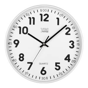 YES TIME Horloge murale blanche 30 cm 00720YB - Product Image 1