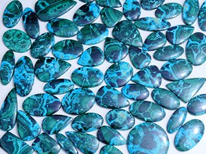 Lote de cabujón de piedras preciosas de malaquita crisocola Natural para la fabricación de joyas - Product Image 4