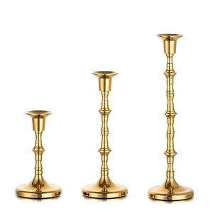 Modern Sleek <b>Tall</b> Metal Candle Stand for Elegant Easter Event Styling Christmas Home Decor Fits Any Interior Setting - Product Image 1