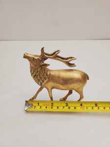 Estatuilla de caballo de pastoreo de latón macizo Vintage, escultura de Animal de latón MCM ecológica, decoración de latón de Nueva Era, caballo de pastoreo Vintage - Product Image 4