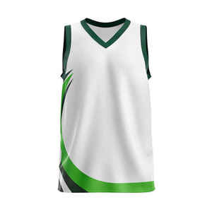 Nouvel arrivage d'uniformes de basket-ball personnalisables ensemble 100% polyester sans manches respirant antibactérien dernier design tendance - Product Image 2