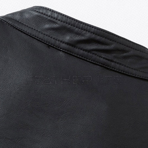 Chaqueta de cuero de invierno para hombre 2024 a la venta chaquetas de moda cómodas chaquetas de cuero personalizadas de buena calidad - Product Image 6