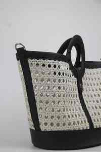 Bolso de verano ecológico de Vietnam para mujer, Mimbre minimalista a la moda con dos asas/correas, nuevo estilo, regalo de compras - Product Image 3