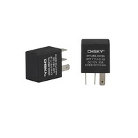 CHSKY Relay 4pin Tahan Air Universal Kualitas Tinggi 30A Relay Hitam Auto 12V Relay untuk Mobil Sepeda Motor