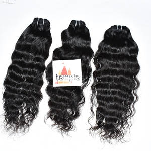 ผมต่อของผู้หญิงสีดำธรรมชาติทำจากใยธรรมชาติสีดำบริสุทธิ์ไม่ผ่านกระบวนการ100% อินเดีย - Product Image 4