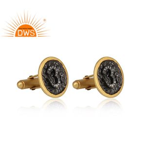 Nouveauté bouton de manchette en argent sterling 925 plaqué or 18 carats avec pierres précieuses Cz naturelles bijoux personnalisés pour femmes cadeau pour elle - Product Image 2