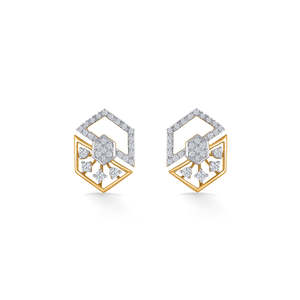 Conjunto de Joyería Nupcial Hexa Spark con Perlas y Diamantes en Oro Rosa para Mujer - Product Image 2