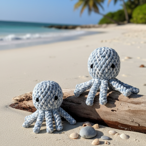 Jouet à mâcher pour animaux de compagnie Kai the Octopus, nouvelle version, jouet en corde - Product Image 3