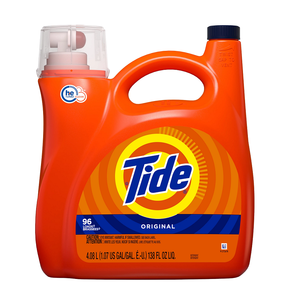 Detergente líquido para ropa Tide Original HE 96 Loads 138 Floz Calidad original de proveedor de confianza - Product Image 1
