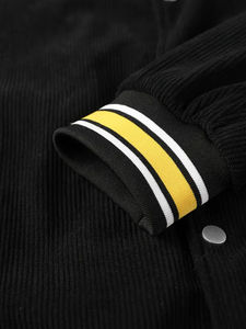 Chaqueta Letterman Versity hecha a medida con precio al por mayor, chaqueta de lana y plumón de talla grande para hombre - Product Image 6