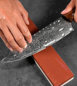มีดสำหรับเชฟเหล็กดามัสกัสด้ามจับไม้ VG-10เครื่องมือในครัวปลอดภัยทนทานสูงโลโก้ออกแบบได้ตามต้องการ - Product Image 3