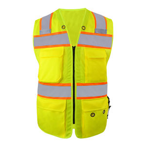 Chaleco reflectante Chaleco DE SEGURIDAD Ropa con LOGO Chaleco DE SEGURIDAD reflectante con tira reflectante de alto brillo - Product Image 4