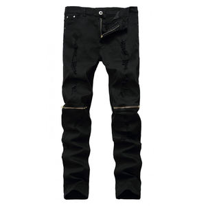 Fine Quality Denim Full Length <b>Jeans</b> Pants for <b>Men</b> Custom Made <b>Ripped</b> Design <b>Jeans</b> Breathable <b>Men's</b> Denim Pants - Product Image 6