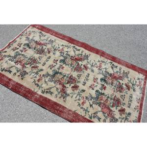 พรมสไตล์ตุรกีสีเบจคลาสสิกสีแดงขนาดใหญ่3.6x6.4ฟุตพรมลาเท็กซ์ขนสัตว์นามธรรมขนาด10มม. พรมสี่เหลี่ยมสำหรับตกแต่งโถงทางเดินในห้อง - Product Image 4