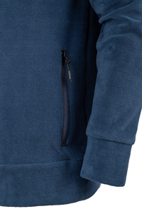 <b>Men's</b> Polar-Style Jacket 100% <b>Fleece</b> Pilling-Resistant 320 GSM <b>Navy</b> Color - Product Image 6