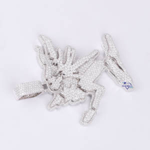 Exclusive Custom Pendant Lab Grown Iced Out VVS Diamond 14KT Solid <b>White</b> <b>Gold</b> Hip Hop Bling <b>Necklace</b> <b>for</b> <b>Men</b> - Product Image 3