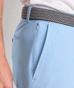 Vêtements pour hommes unis de couleur unie Pantalon habillé en lin respirant en coton Jambe large Vente en gros Pantalon habillé de bureau - Product Image 3