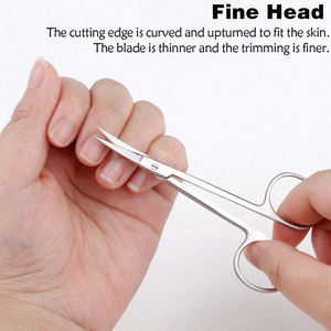 กรรไกรสแตนเลสคุณภาพสูงกรรไกรอุปกรณ์ทำเล็บมือและเล็บเท้าแบบโค้งคม - Product Image 6