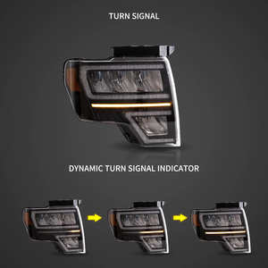 Faros Delanteros LED VLAND, Faros Delanteros de Repuesto con Reflector LED Completo para <span class=keywords><strong>Ford</strong></span> F150 de 12.ª Generación 2009-2014 - Product Image 3