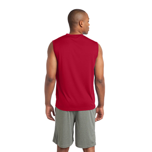 Men's Breathable Fitness Tank Tops <b>Charcoal</b> Singlet in Sleeveless Tri-Blend Knitted Weave for Gym Workouts - Product Image 5