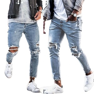 กางเกงยีนส์ผ้ายืดสำหรับผู้ชายใส่สบายสำหรับฤดูใบไม้ผลิ - Product Image 4