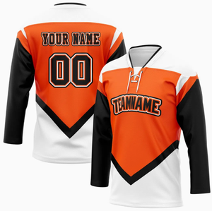 Nouvelle conception de vêtements de hockey sur glace par impression par sublimation, maillot de hockey, chemises de hockey - Product Image 1