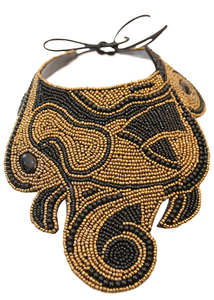 Ensemble de bijoux vintage faits à la main, collier brodé africain pour mariage, fiançailles, fête - Product Image 2