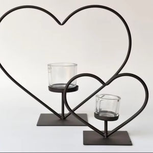 Bougeoir en métal durable avec impression par pulvérisation Verre fabriqué pour la décoration intérieure-pour le salon, la salle à manger, la chambre à coucher et les événements - Product Image 1