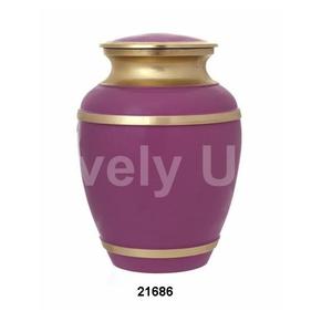 Pink Brass Cremation Funeral Baby Urn for Human Ashes Free <b>Velvet</b> <b>Bag</b> - Product Image 1