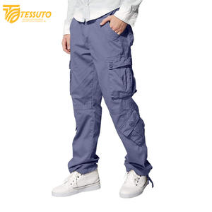 Pantalones cargo de algodón 100% de alta calidad para hombre, pantalones largos para exteriores, estilo deportivo informal táctico, liso, teñido, de lana media, bajo MOQ - Product Image 4
