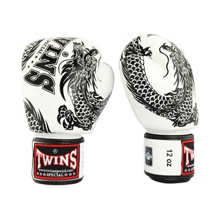 New Design Dragon Twins Boxing Muay Thai <b>Gloves</b> Real Cowhide Leather Training Sparing Fighting <b>Gloves</b> Strap Closure - Product Image 2