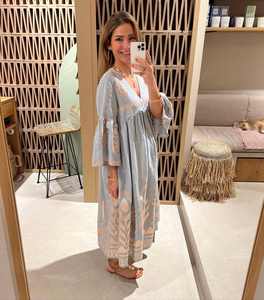 2025 bohème Chic gitane tenue décontractée à la main broderie dentelle décoration grande taille été plage porter tendance 6XL taille - Product Image 2