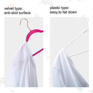 Customized Flexible ABS Plastic Multifunction Non Slip Velvet <b>Hanger</b> with Flocked <b>Cloth</b> for Wardrobe Bathroom Bedding Bags - Product Image 5