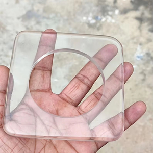 Brazalete unisex de resina de hermoso color con patrón geométrico cuadrado estilo bohemio para bodas y regalos - Product Image 5