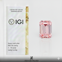 Diamants en vrac de différentes formes, couleur rose, 1 ct, 2 ct, 3 ct, D, E, F, CVD, HPHT, VVS, VS, diamants de laboratoire cultivés en vrac, pierre en vrac