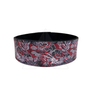 2024 ceinture de levier en peau de vache robuste pour l'haltérophilie Fitness avec Logo personnalisé ceinture de levier Anime en cuir véritable - Product Image 1