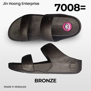 @migo Sandalias Flip-Flop para Mujer 7008= Bronce Cómodas Ligeras Suela Gruesa Antideslizante Resistentes al Agua Tacón de 4cm Hechas en Malasia - Product Image 2