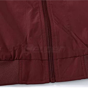 Blouson Bomber Homme Personnalisé 2024 en Satin/Polyester, Chauffant, Coupe-Vent, Respirant, Col Montant, Grande Taille, Style Urbain - Product Image 3