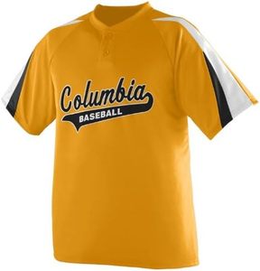 Maillots de baseball personnalisés 2026 en gros, uniformes de baseball à deux boutons, maillots de baseball vierges sublimés - Product Image 1