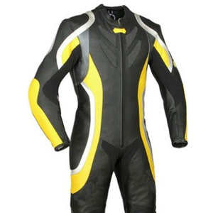 Nouvelle arrivée Combinaison de moto Vêtement de course personnalisé Combinaison en cuir de moto Veste de course en cuir de moto Cuir véritable - Product Image 5