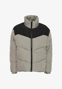 2024 nouveauté hommes Logo personnalisé veste universitaire High Street Style hiver bouffant Design col carré 100% Nylon écologique - Product Image 6